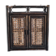 Rattan wall cabinet
