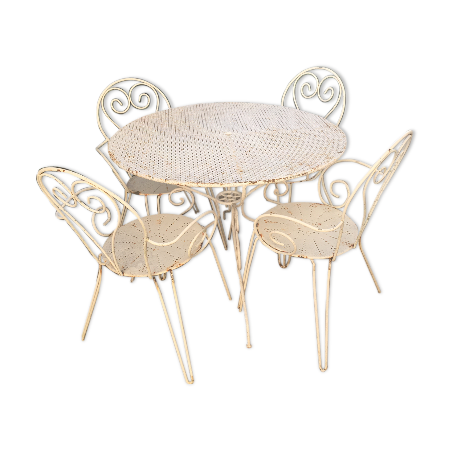 Garden Salon wrought iron white