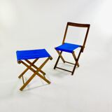 Set of camping chair and stool