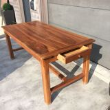 Stretchy farm table Walnut 1969