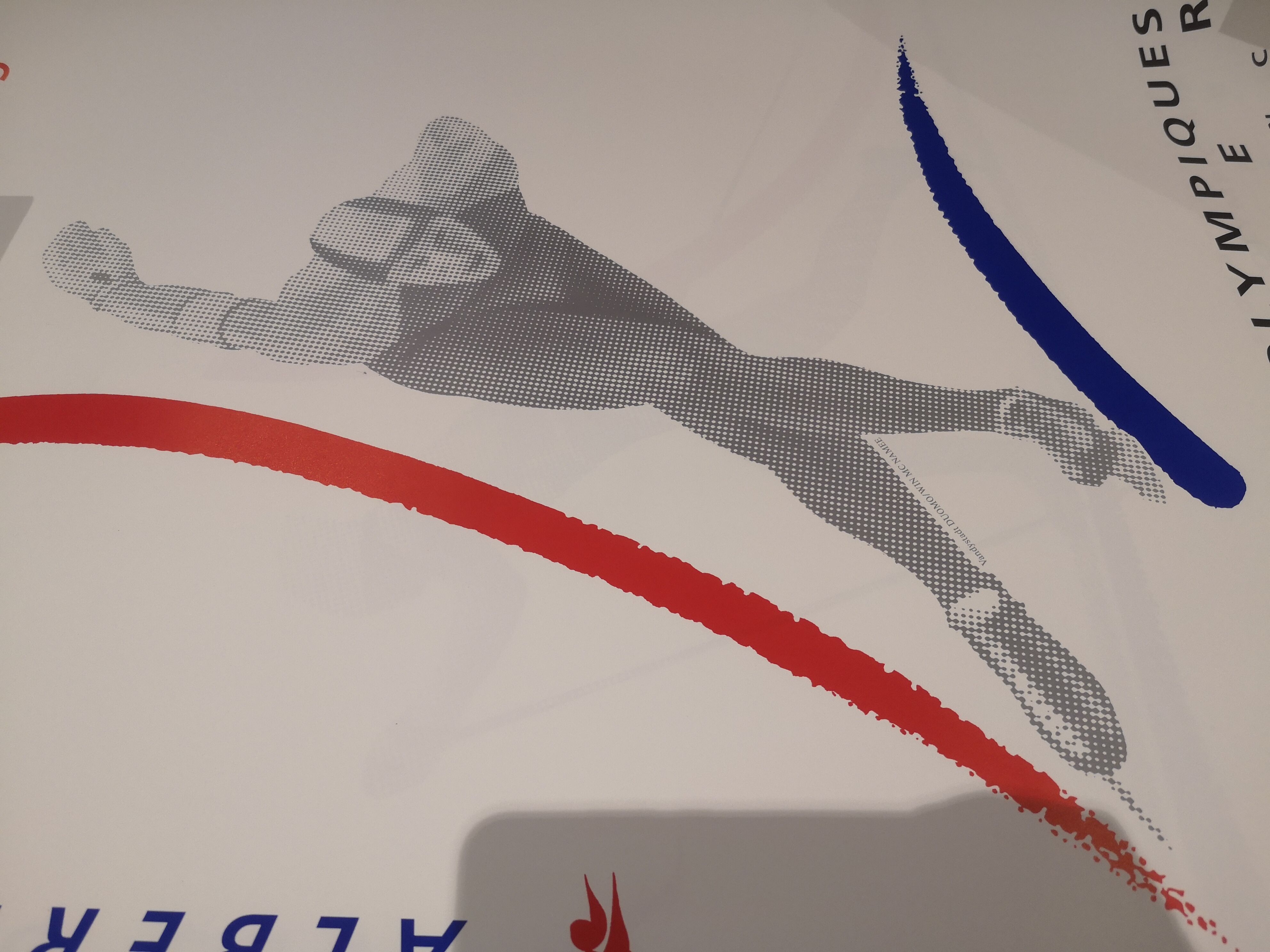 Official Pposter Albertville Olympic Games Speed Skating