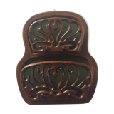 Scandinavian mail range in carved wood from the 60s and 70s