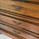 Wooden and marble chest of drawers with mirror