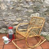 Rocking chair in rattan child