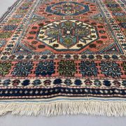 Turkish Kazak rug 270x166 cm vintage carpet, tribal handwoven large 2526