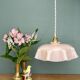 Vintage pink opaline pendant light
