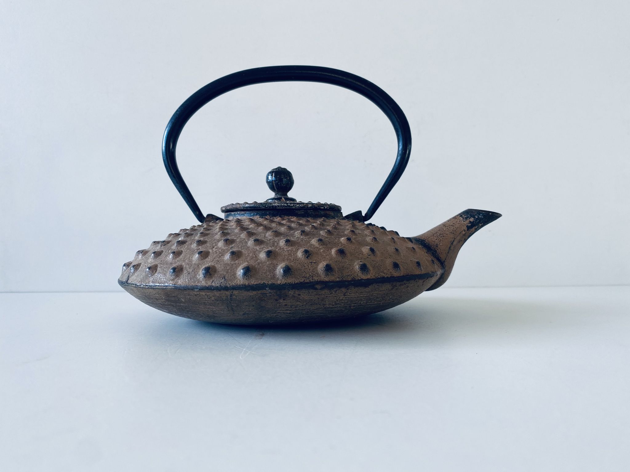 Ancient Japanese teapot in cast iron
