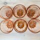 Set de 6 verres vintage Luminarc étoile rose