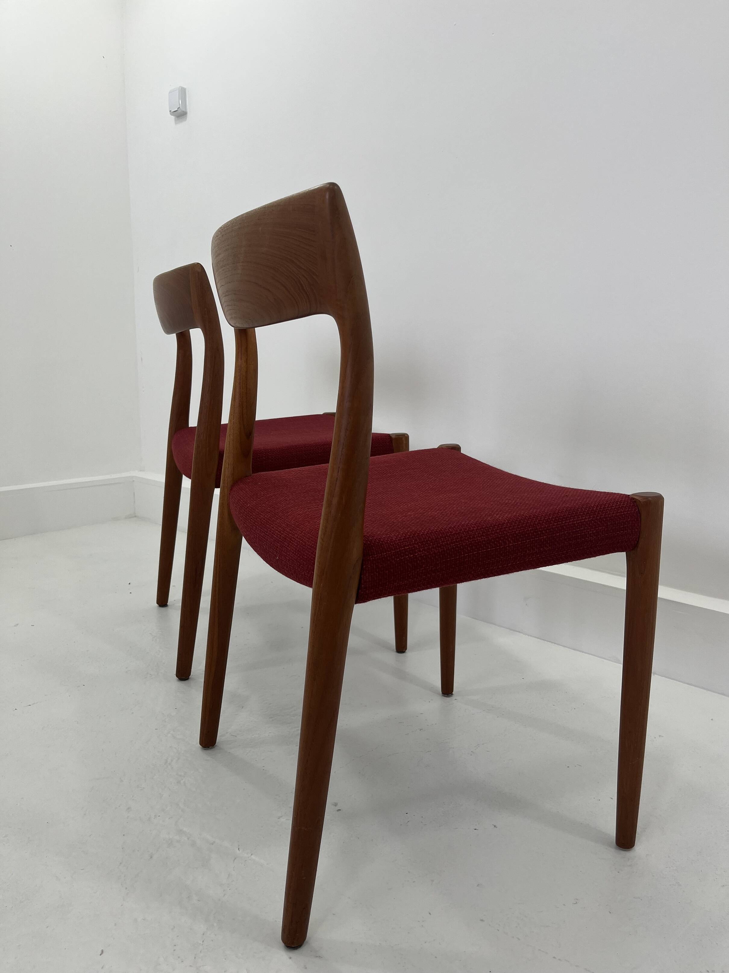 Set of Danish Chairs by Niels Møller for J. L. Møllers, 1960s, Set of 2