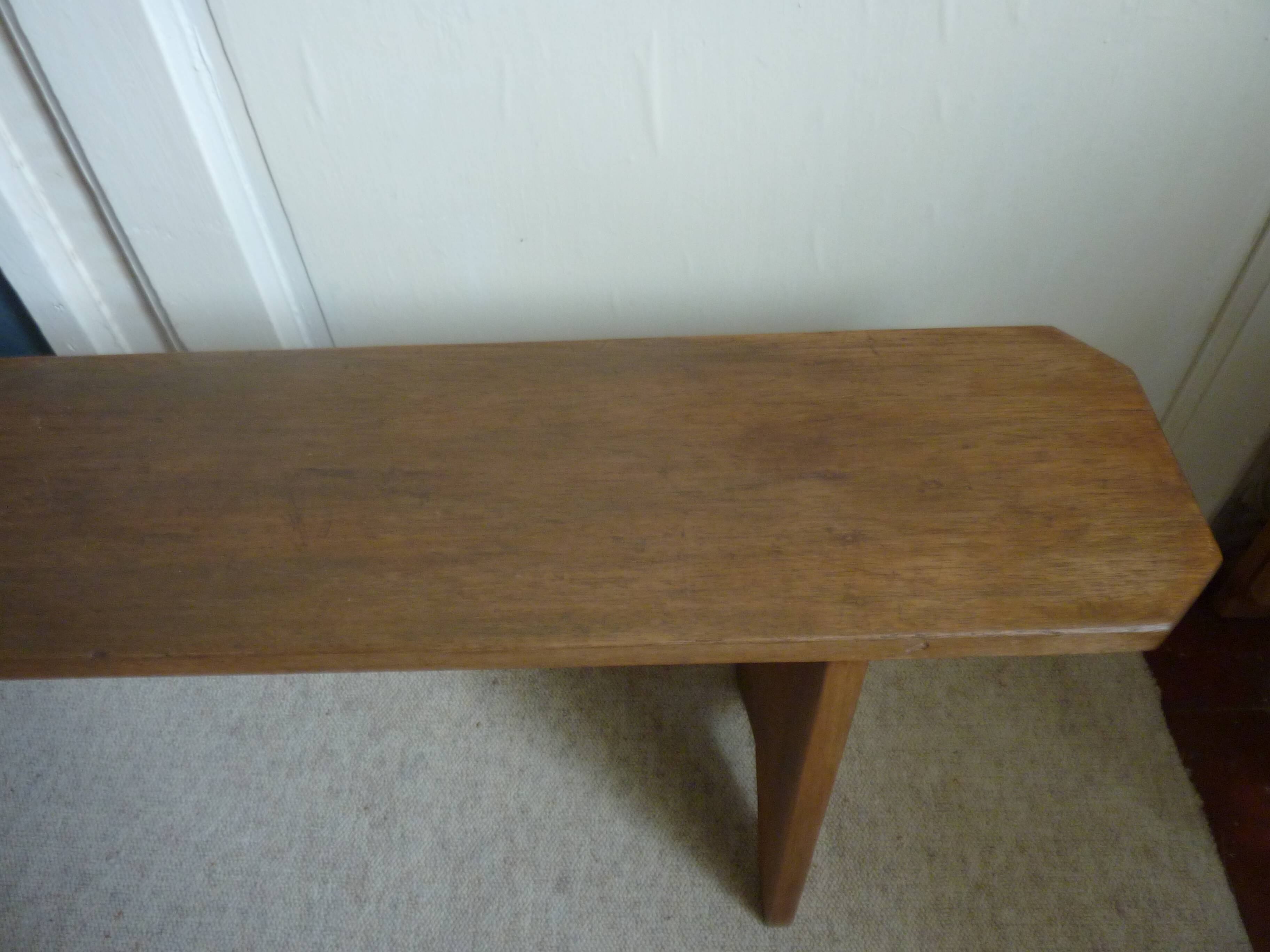 Massive late 1960s teak bench