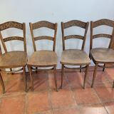 4 antique bistro chairs
