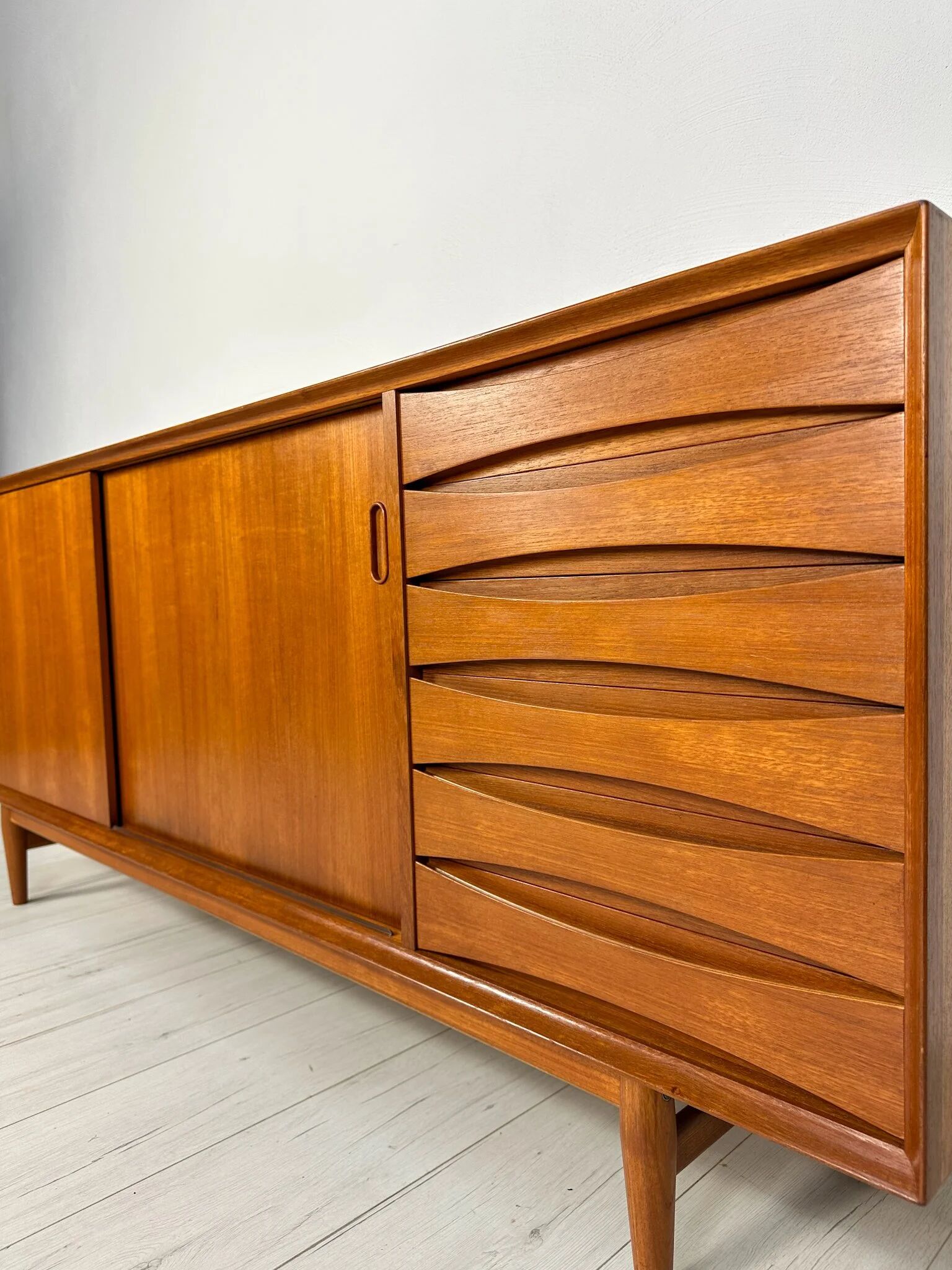 Buffet en teck danois vintage des années 1960 ‘OS29’ par Arne Vodder pour Sibast