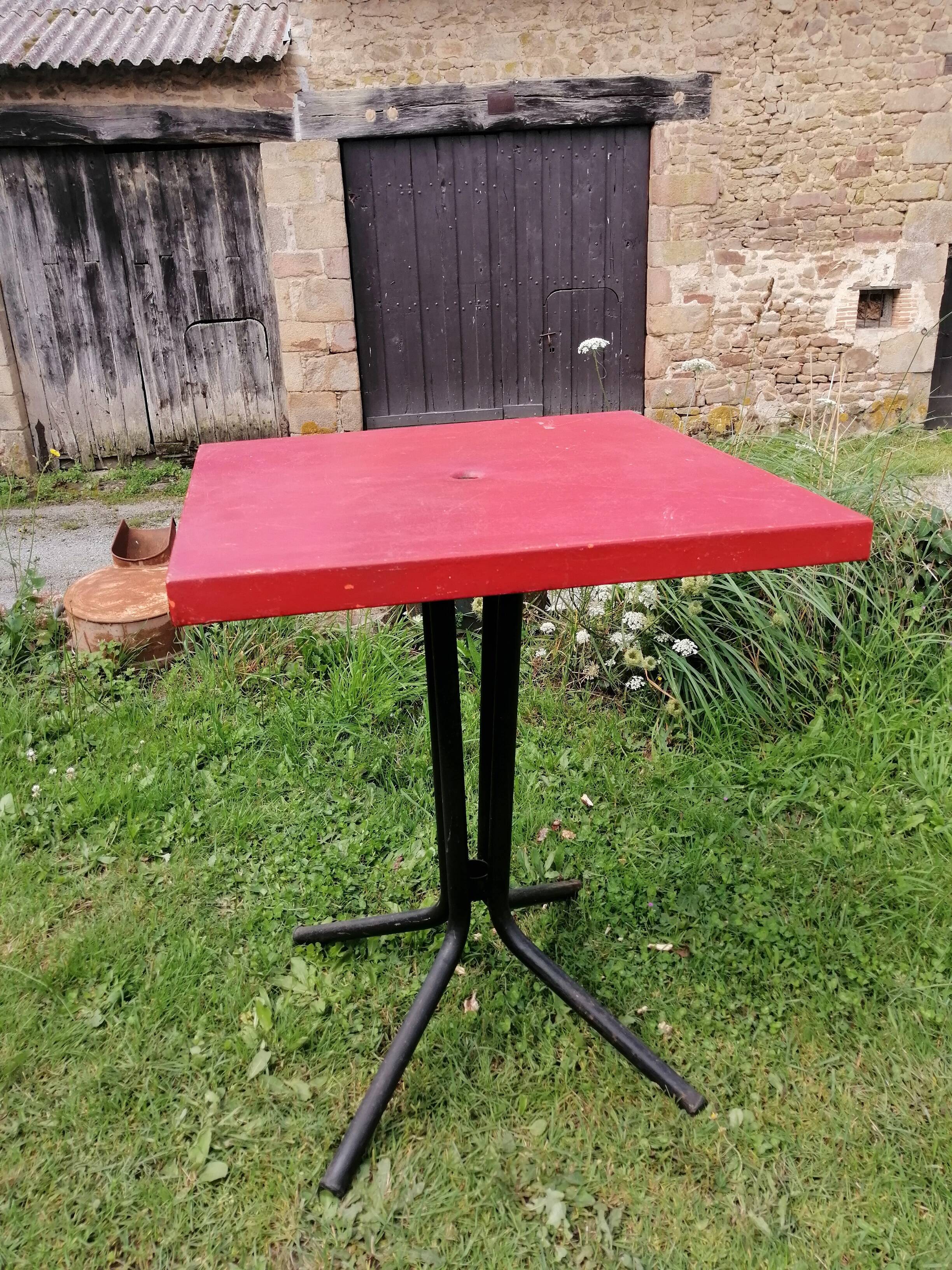 Iron bistro table