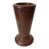 Vintage speckled granite vase