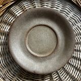 Set of 6 vintage brown saucers