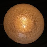 Italian domed ceiling or wall light in frosted Mazzega Murano glass, 1960s