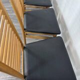 Ladder Back Dining Chairs, Italy, 1980, Set of 4