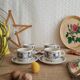 Set of 4 Villeroy & Boch cups and saucers - vintage