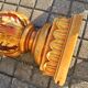 Decorative plaster column - gold lamp base - Creation JP France