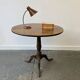 19th century antique oak round tilt top table
