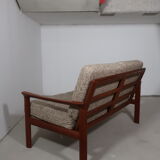 Two-seater sofa in massive teak 60s edition Dyrlund