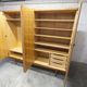 1960 Scandinavian wardrobe, atypical blond wood varnished, 4 doors 3