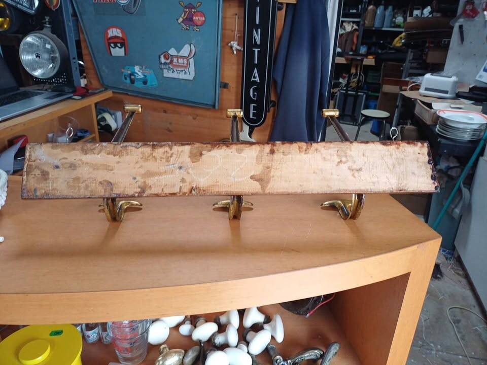 Vintage wall coat rack