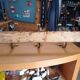 Vintage wall coat rack