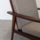 Scandinavian style armchair in teak, Eastern Europe around 1950.