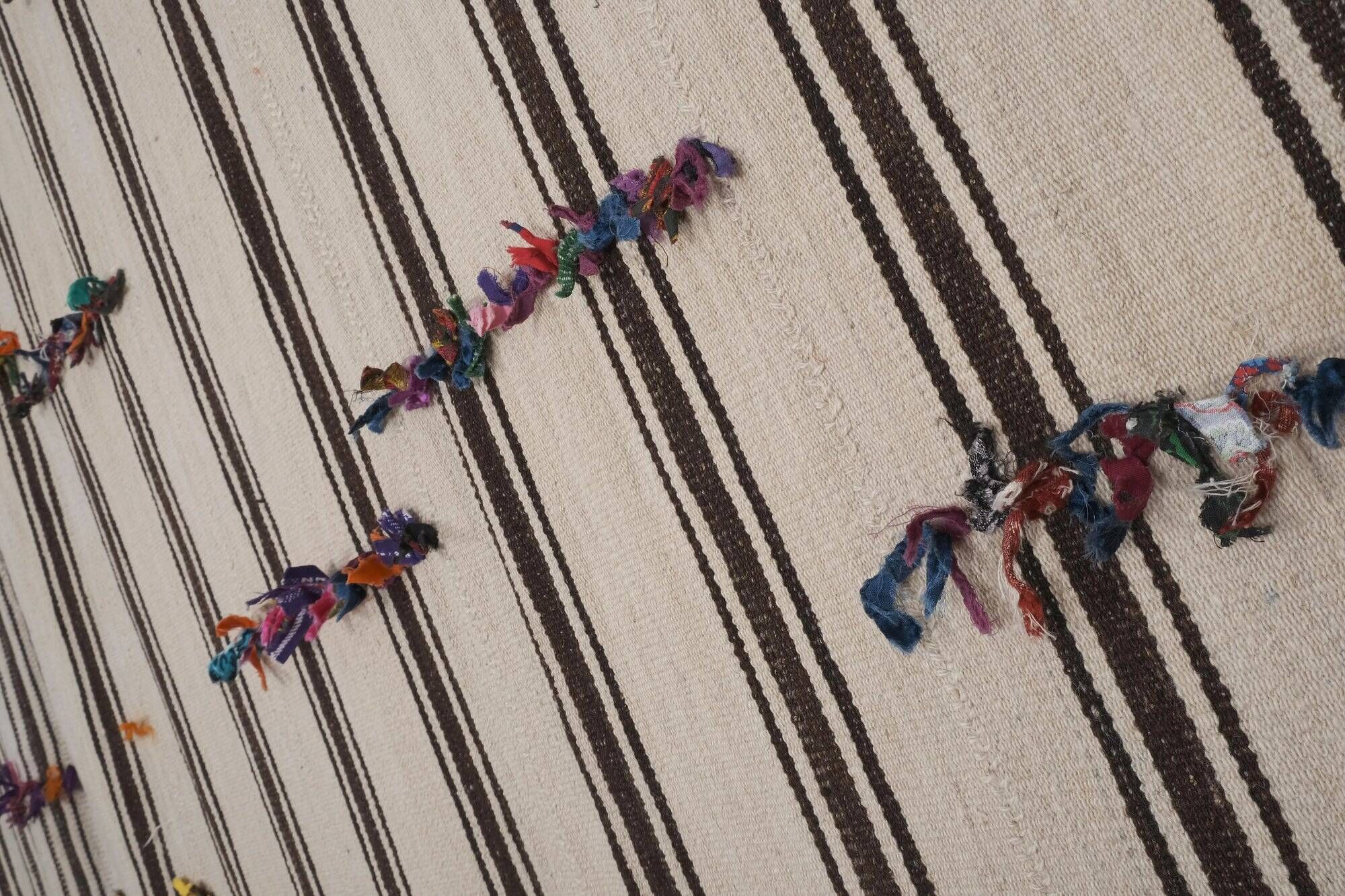 Vintage Turkish kilim handwoven 319x337 cm