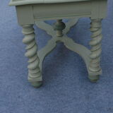In grey-blue oak side table