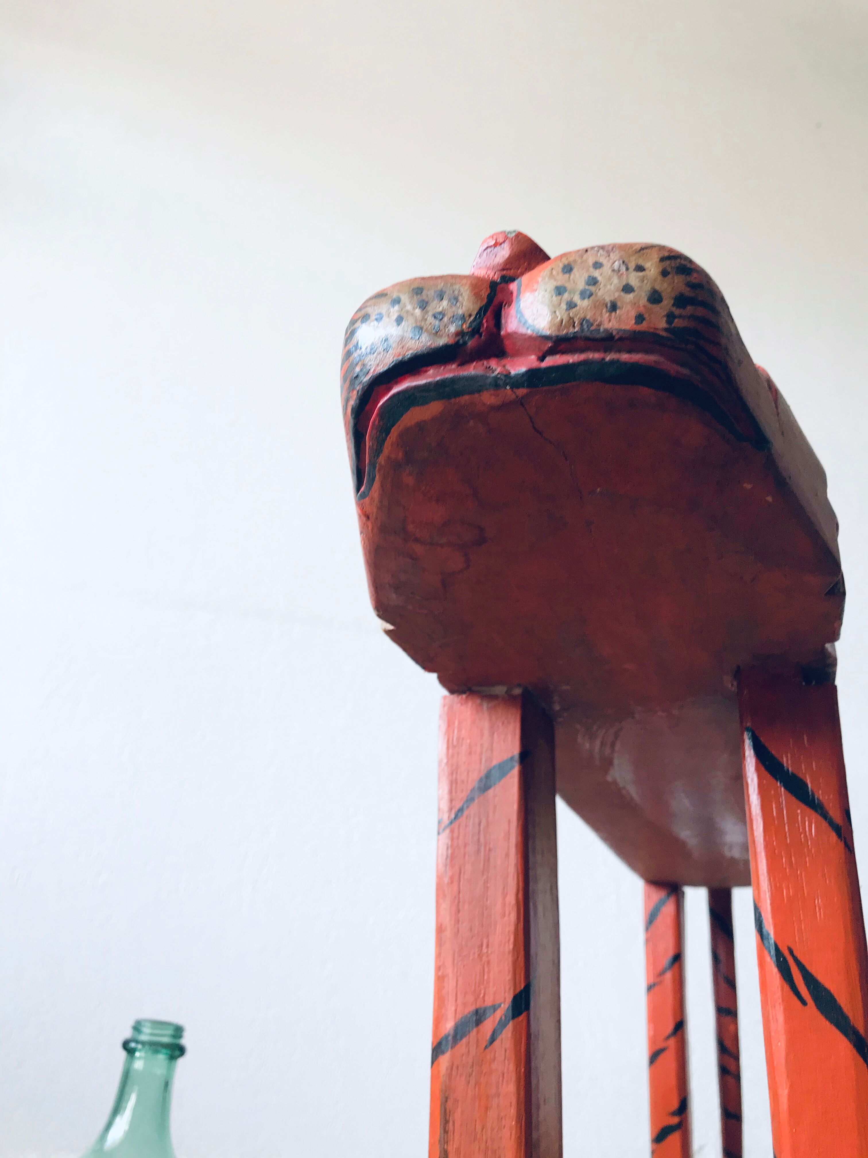 Wooden tiger bench