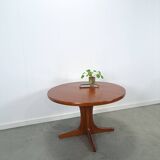 Rond ovaal teak uitschuifbare eettafel