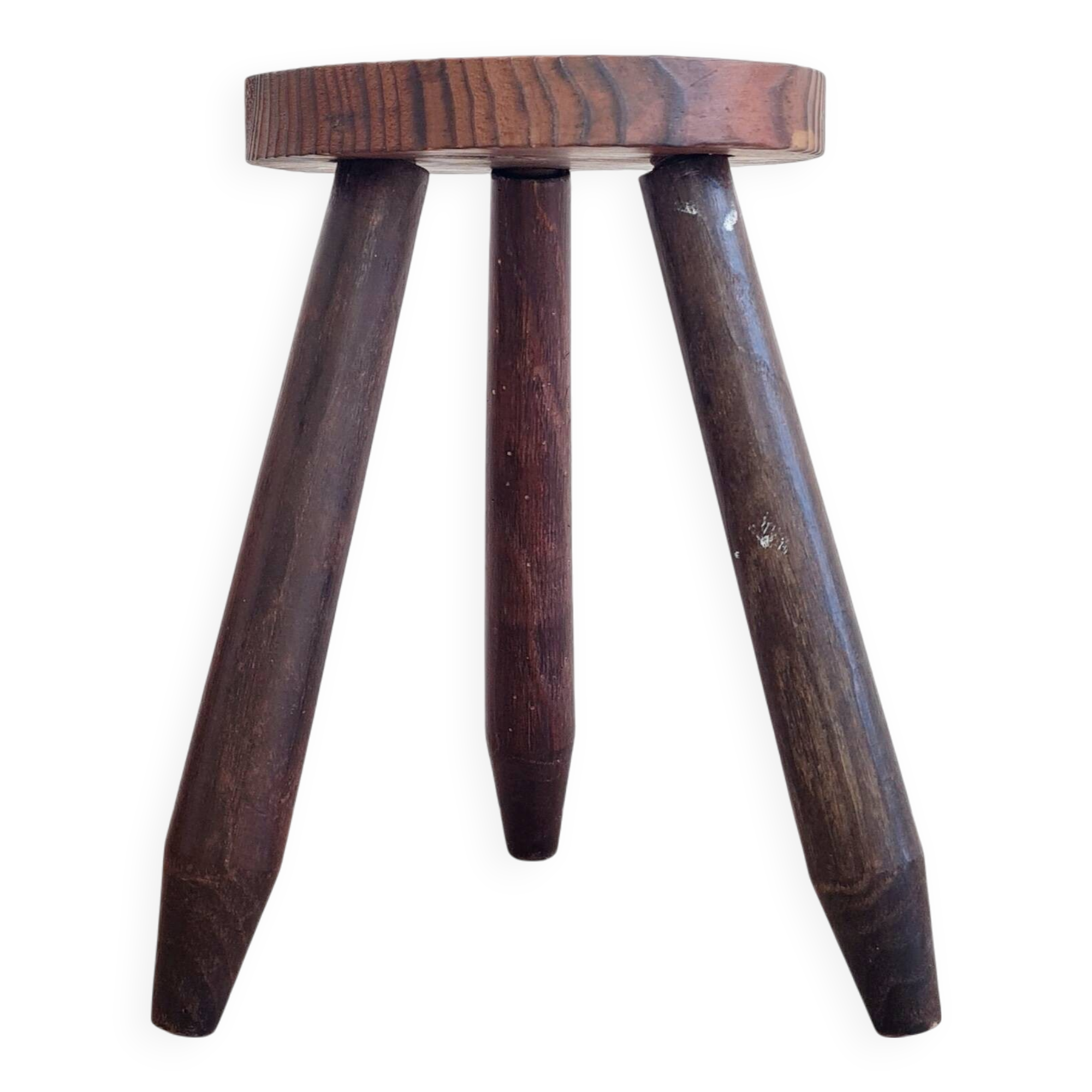 Wooden tripod stool - antique shepherd's stool