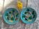 Set of 2 majolica plates from Sarreguemines.