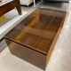 Table basse pont verre fumé