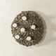 1970s Ceramic Wall Lamp with Floral Ornamentation