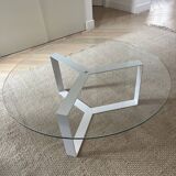 Glass coffee table from Alex de Rouvray