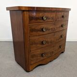 English mahogany chest of drawers circa 1900
