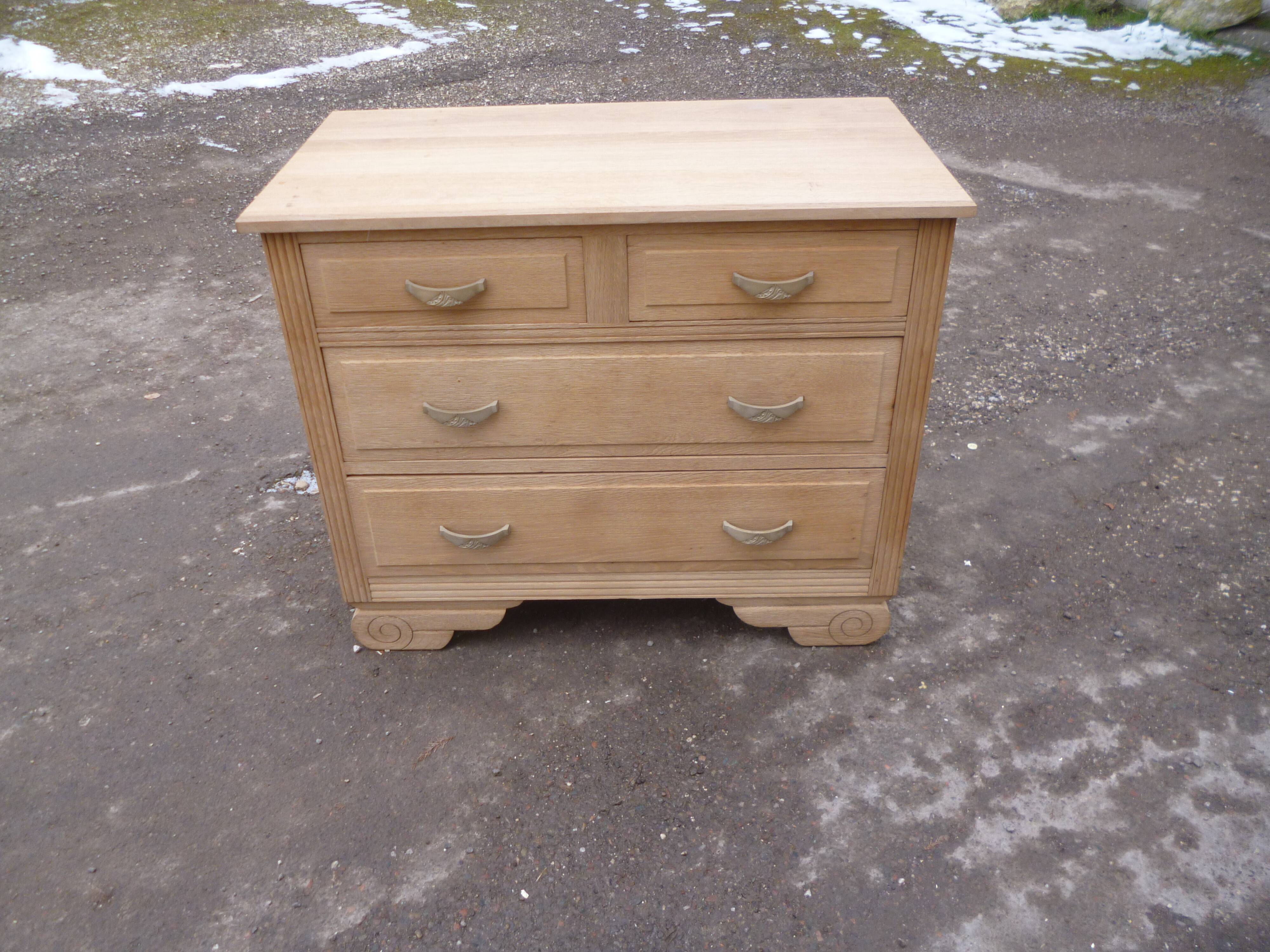 Commode en chêne années 50