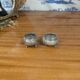 Indian Kutch 800 Silver Open Salt Cellar Pair of 800 Silver Salt Cellars