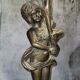 Lampe en Bronze électrifié figurant un rnfant XIXe