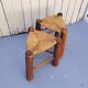 Tripod stools, straw, vintage, folk art