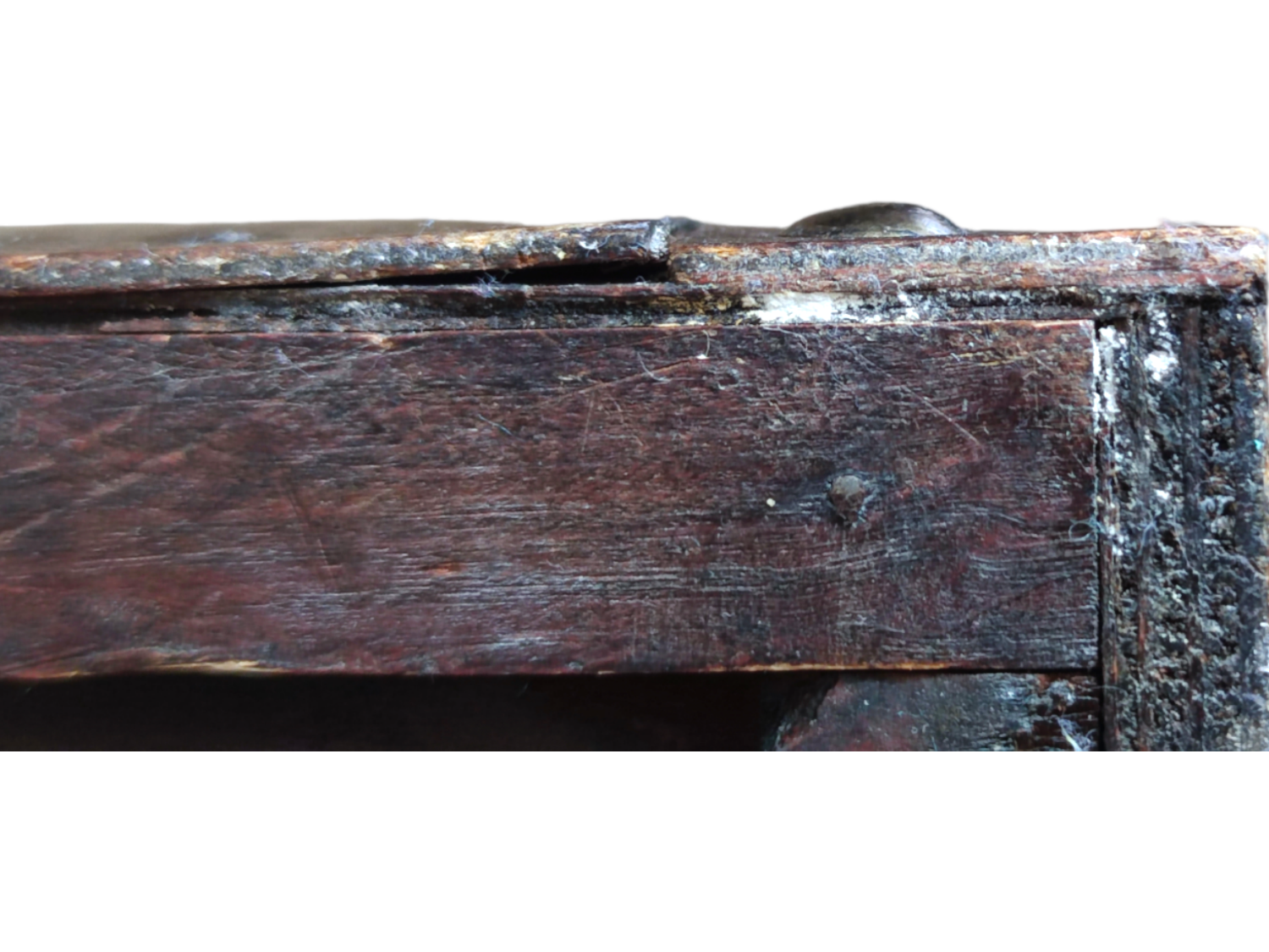 Vintage wooden and leather chest/box