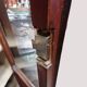 Antique mahogany veneer display cabinet from the 19th century - Louis Philippe style