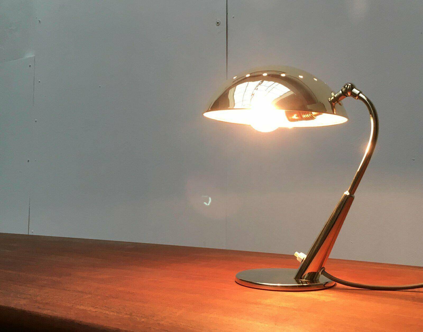 Mid-century German brass table lamp by Cosack.