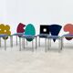 Set of 6 postmodern dining chairs by Salvati e Tresoldi for Omaggi / Saporiti