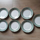 Set of 7 dessert plates "Mettlach", from Villeroy and Boch, vintage