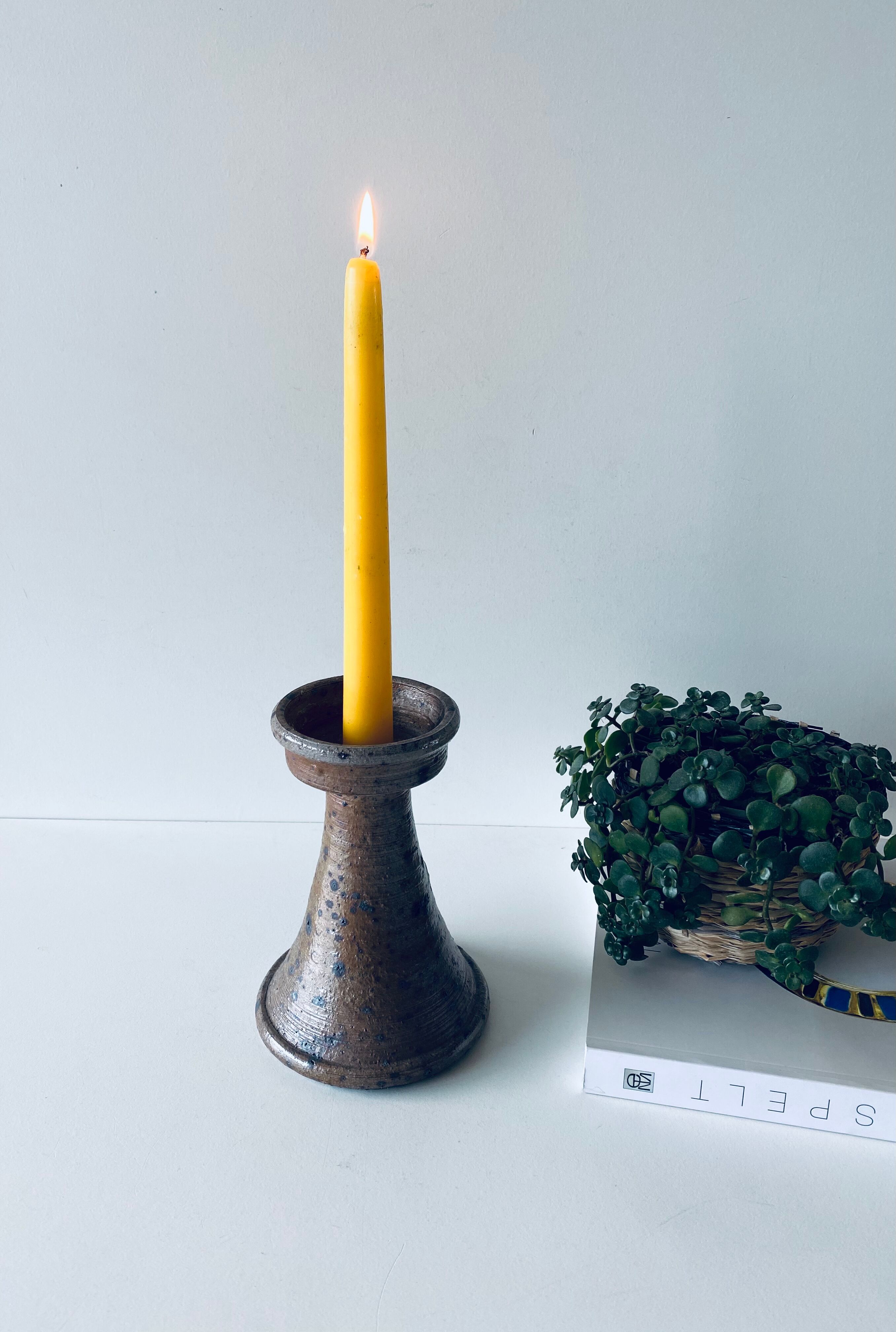 Pyrity sandstone candlestick