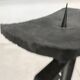 Sculptural brutalist candleholder in wrought iron, GDR / Germany, 1960s